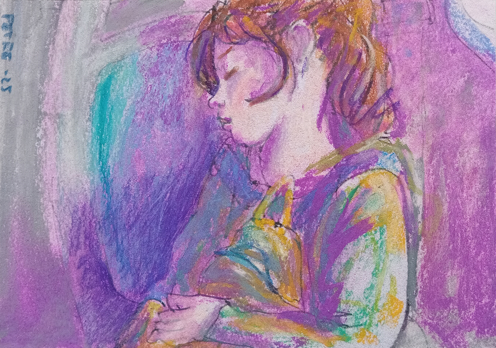 2025- Durmiendo en el 15 16,8 x 11,8 cm
